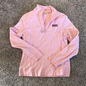 Vineyard Vines Light Pink Half-Zip Sweater